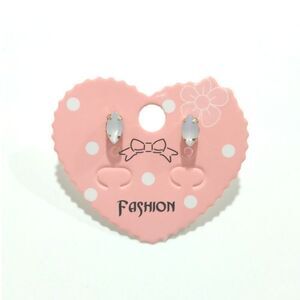 Marquise Cut Milky Crystal Gold Plated Stud Earrings